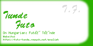 tunde futo business card